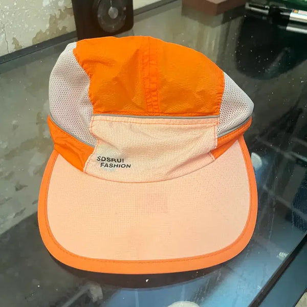 [BUNJANG] Orange Mesh Baseball Cap / 오렌지 매쉬 캡 모자