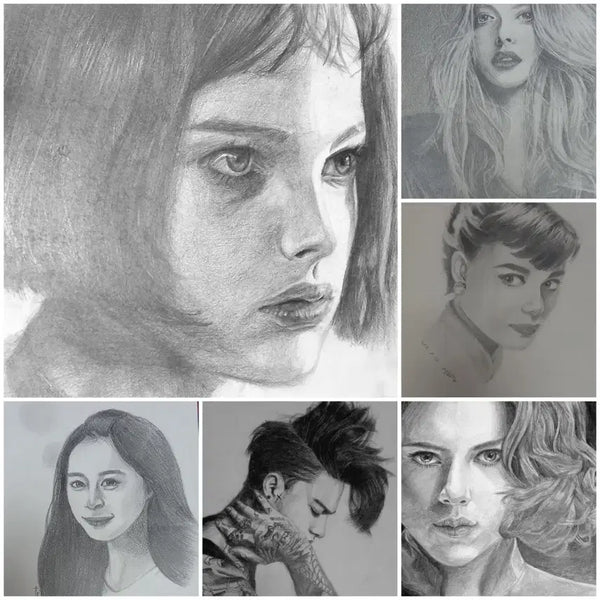 [BUNJANG] Custom Pencil Portrait Drawing Service / 연필초상화 그려드려요.