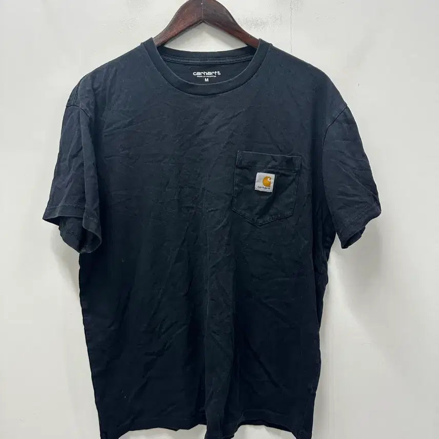 [BUNJANG] Carhartt Black Short-Sleeve Pocket T-Shirt 95 / [만원빈티지 최저가]칼하트 반팔 포켓티 블랙 95