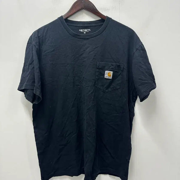 [BUNJANG] Carhartt Black Short-Sleeve Pocket T-Shirt 95 / [만원빈티지 최저가]칼하트 반팔 포켓티 블랙 95