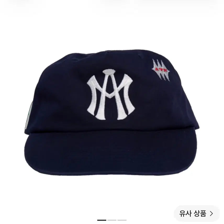 [BUNJANG] Aftermath ATM Logo Ball Cap Navy / aftermath 애프터매스 에이티엠 로고 볼캡 네이비 모자