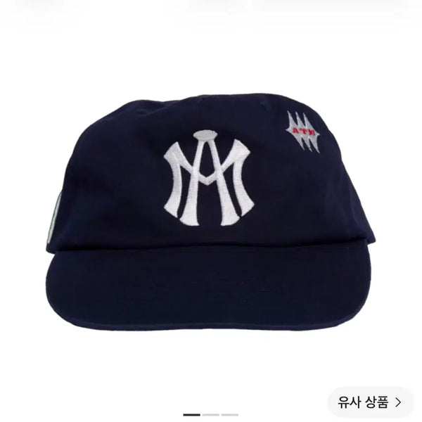 [BUNJANG] Aftermath ATM Logo Ball Cap Navy / aftermath 애프터매스 에이티엠 로고 볼캡 네이비 모자