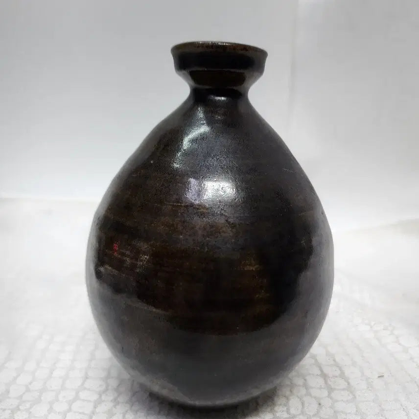 [BUNJANG] Black Glaze Stoneware Vase / 흑유 석간주 도자기 화병