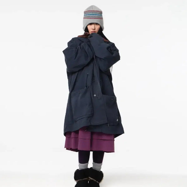 [BUNJANG] COYSEIO 26FW Washed Military Jacket Navy / 코이세이오 26fw 야상 워시드 밀리터리 자켓 네이비
