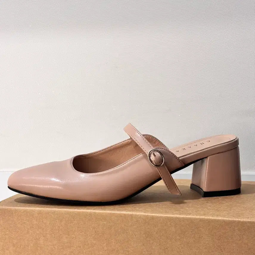 [BUNJANG] Women's Mules - Beige Pink, 240 Size / 여성 뮬 240 베이지핑크