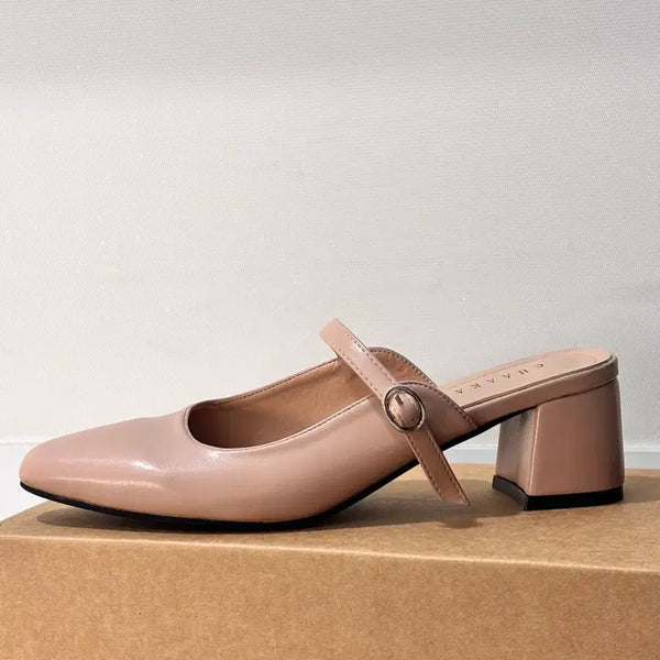 [BUNJANG] Women's Mules - Beige Pink, 240 Size / 여성 뮬 240 베이지핑크