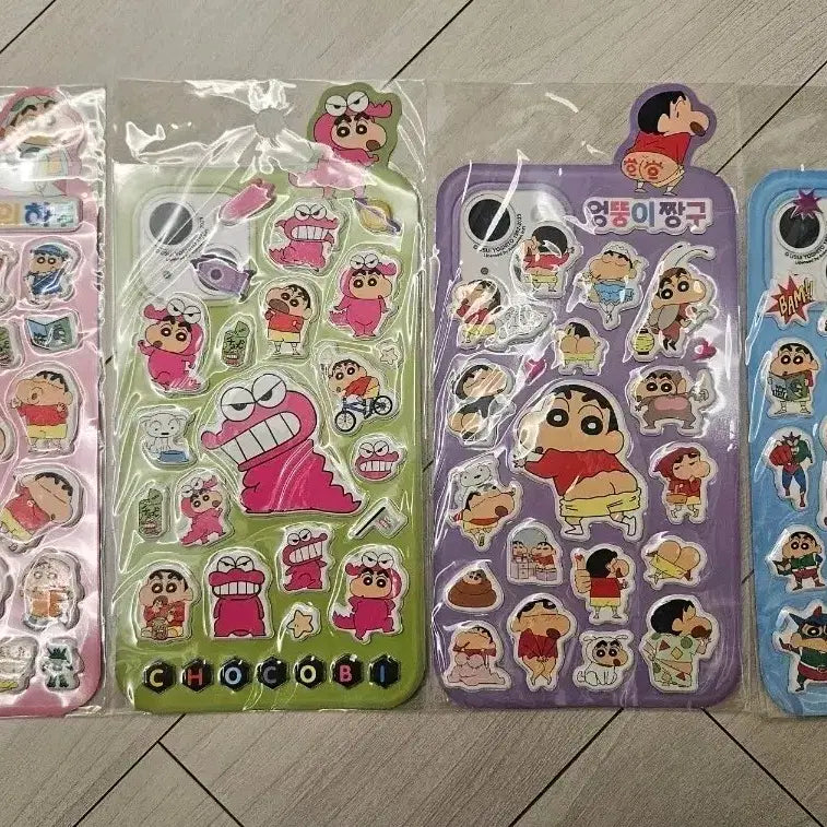 [BUNJANG] Crayon Shin-chan Plush Stickers / 짱구 폭신 스티커