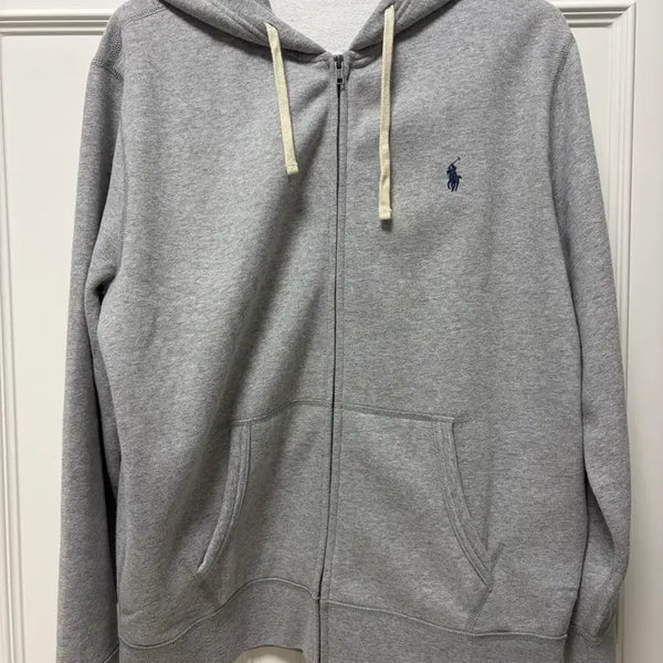 [BUNJANG] Polo Ralph Lauren Hooded Zip-Up Hoodie (L) / 폴로 랄프로렌 후드집업 그레이 L