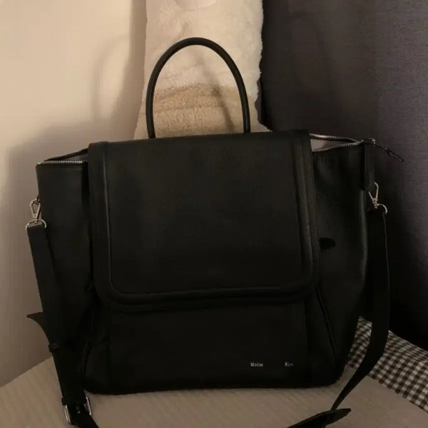 [BUNJANG] Matinkim New Big Bag Black Leather / 마뗑킴 뉴빅백 가방 블랙