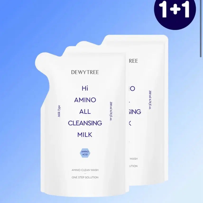 [BUNJANG] Dewytree High Amino All Cleansing Milk Refill 200ml (2 Count) / 듀이트리 하이 아미노 올 클렌징 밀크 200ml 리필용 2개