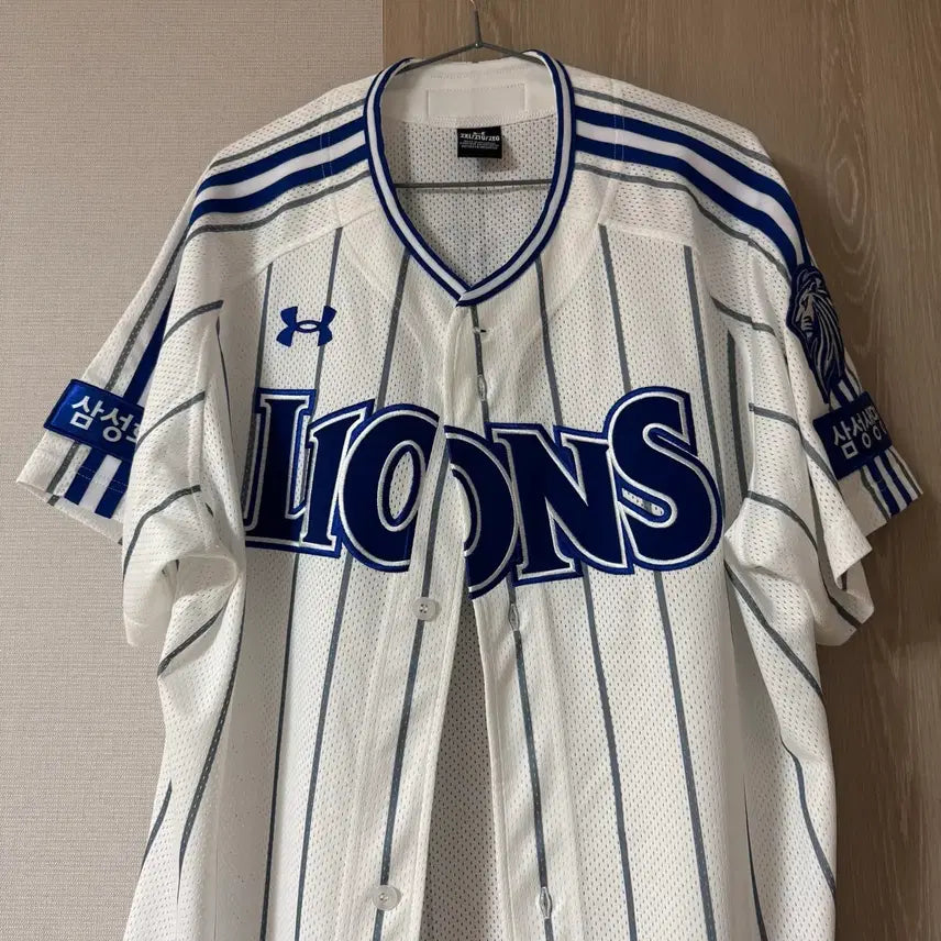 [BUNJANG] Samsung Lions Under Armour Authentic Old Home Baseball Jersey (Size 110, Gu Ja-wook #5) / 삼성라이온즈 언더아머 어센틱 올드 홈 유니폼
