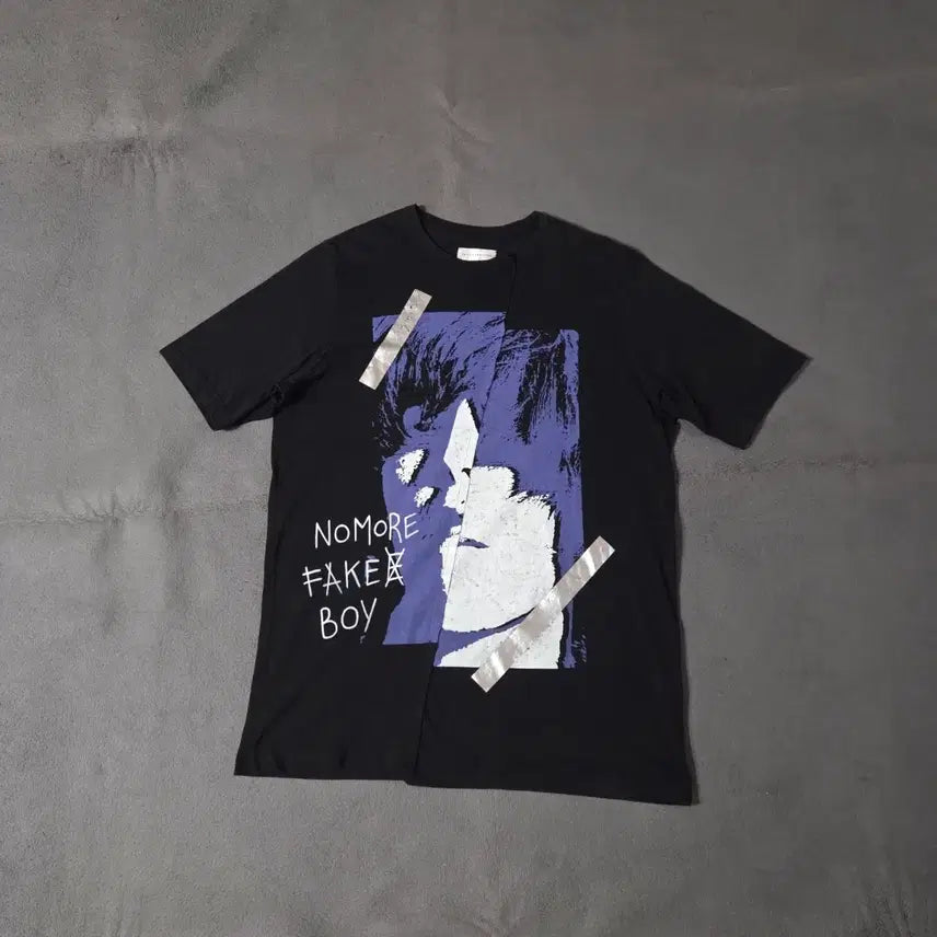 [BUNJANG] Face Connection Cut-out Short Sleeve T-Shirt L / 페이스커넥션 절개 반팔 티셔츠 L