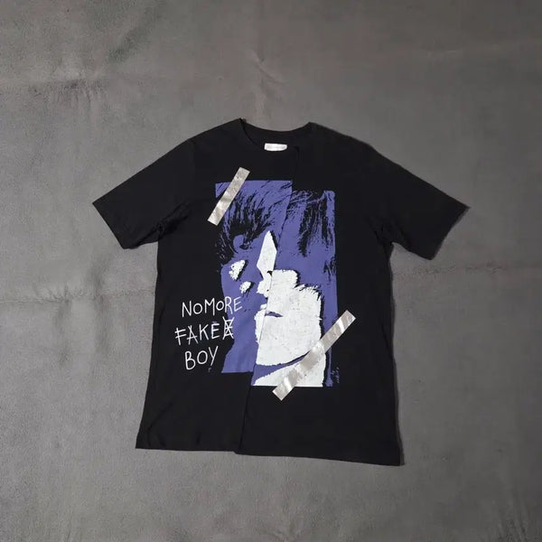 [BUNJANG] Face Connection Cut-out Short Sleeve T-Shirt L / 페이스커넥션 절개 반팔 티셔츠 L