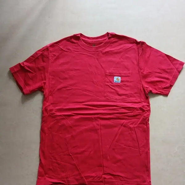 [BUNJANG] Carhartt Short Sleeve Polo Shirt Red / 칼하트 반팔 카라티 빨강