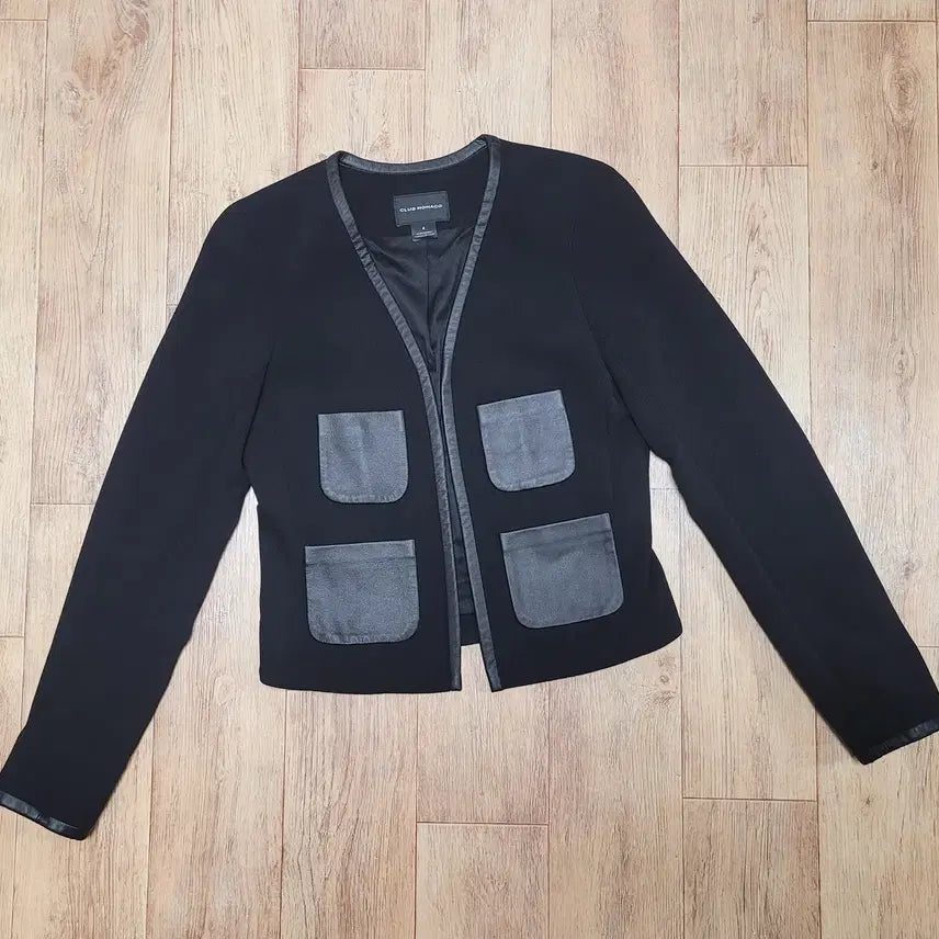 [BUNJANG] Club Monaco Women's Lambskin Pocket Trimmed Jacket / 클럽모나코(Club Monaco) 양가죽포켓 트리밍 자켓 55