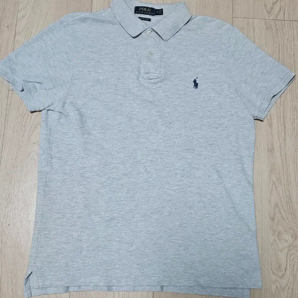 [BUNJANG] Polo Ralph Lauren Short Sleeve Polo Shirt (Melange Grey, M) / 폴로 랄프로렌 반팔 카라티 M 멜란지 그레이