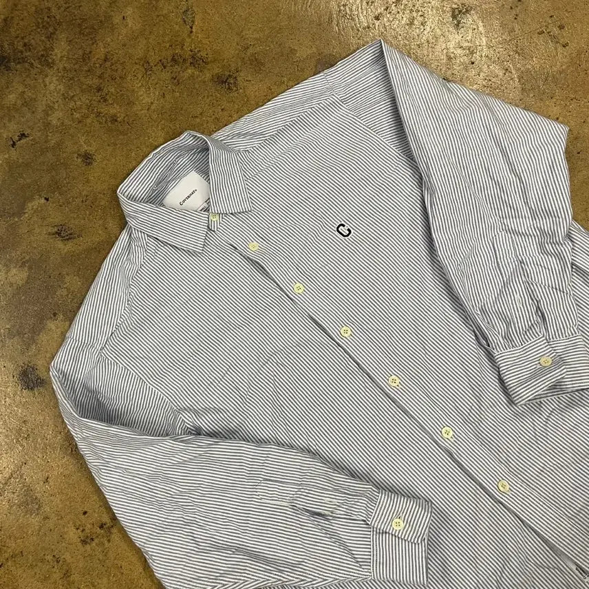 [BUNJANG] Covernat Striped Shirt / [정품/S] 커버낫 스트라이프 셔츠