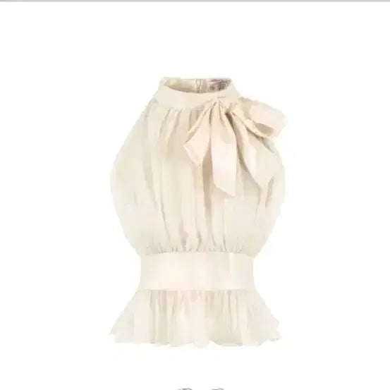 [BUNJANG] Cloud Emotion Old Satin Bloom Halter Blouse / 클라우드이모션 올드 새틴 홀터 블라우스  old satin bloom halter blouse 홀터넥