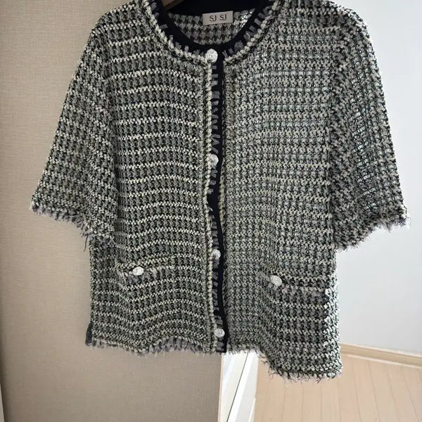 [BUNJANG] SJSJ Tweed Cardigan / SJSJ 트위드 가디건 한섬