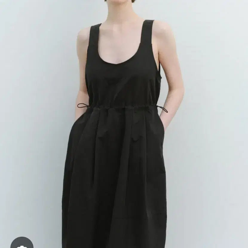 [BUNJANG] Tete String Nylon Sleeveless Maxi Dress / 떼뚜 스트링 나일론 원피스