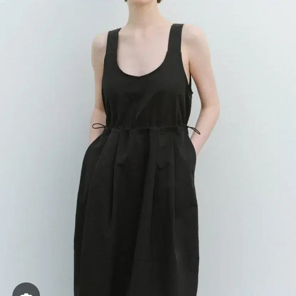[BUNJANG] Tete String Nylon Sleeveless Maxi Dress / 떼뚜 스트링 나일론 원피스