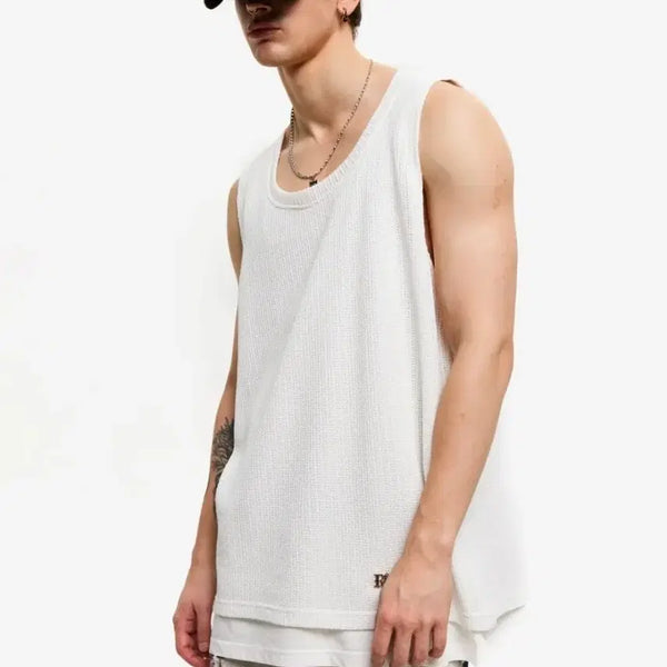 [BUNJANG] RSSC Layered Knit Sleeveless Top / rssc 알에스에스씨 레이어드 니트 슬리브리스 나시 2