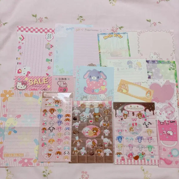 [BUNJANG] Vintage Sanrio Usahana Sugarbunnies Sticker Set / 고전산리오 우사하나 슈가바니즈 스티커 세트