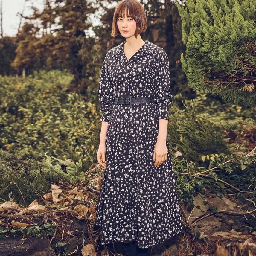 [BUNJANG] Karl Lagerfeld Flower Pattern Dress Size 66 New / 칼라거펠트(Karl Lagerfeld) 플라워패턴 원피스 66 새상품