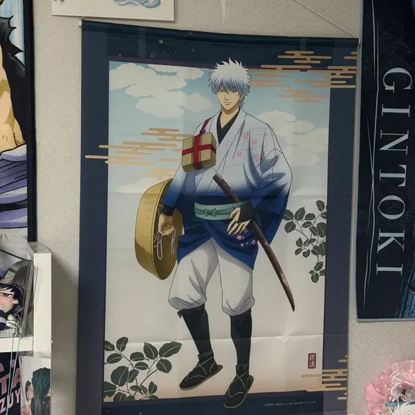 [BUNJANG] Gintama Sakata Gintoki B2 Size Tapestry / 은혼 사카타 긴토키 B2사이즈 태피스트리 족자봉 판매