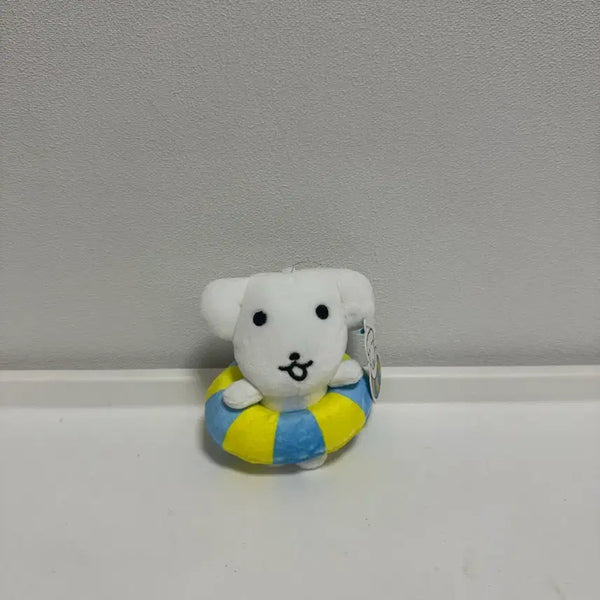 [BUNJANG] Ganady (White) Swimming Tube Doll Keychain / 가나디(하양이) 수영 튜브 인형 키링