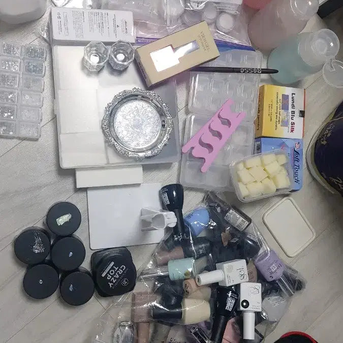 [BUNJANG] Gel Nail Art Full Set Supplies / 젤네일 재료 풀세트 네일팁 일괄판매