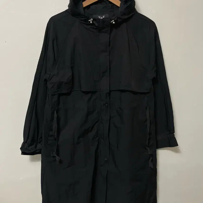 [BUNJANG] NnF Nylon Loose Fit Hooded Long Safari Coat / 66 NnF 나일론 루즈핏 후드 롱 사파리 코트 정품