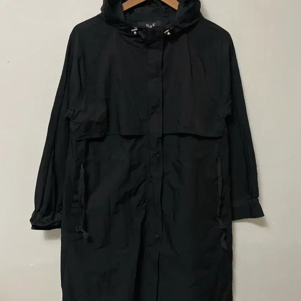 [BUNJANG] NnF Nylon Loose Fit Hooded Long Safari Coat / 66 NnF 나일론 루즈핏 후드 롱 사파리 코트 정품