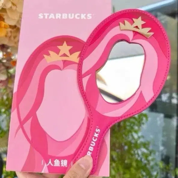 [BUNJANG] Starbucks Shanghai Limited Edition Siren Leather Hand Mirror / [새상품] 상하이 한정판 스타벅스 MD  사이렌 가죽 손거울