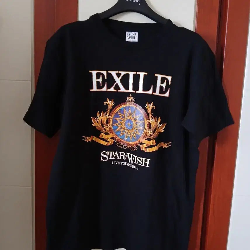 [BUNJANG] EXILE STAR WISH Live Tour T-Shirt Black / EXILE STAR WISH 라이브 투어 반팔티