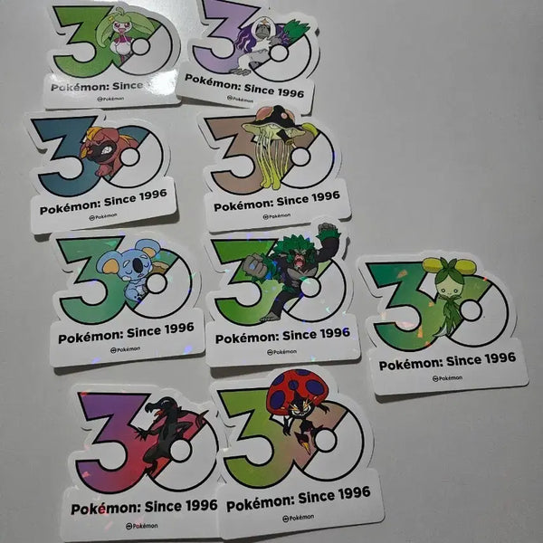 [BUNJANG] Pokemon 30th Anniversary Sticker / 포캣몬 30주년 스티커 판매합니다