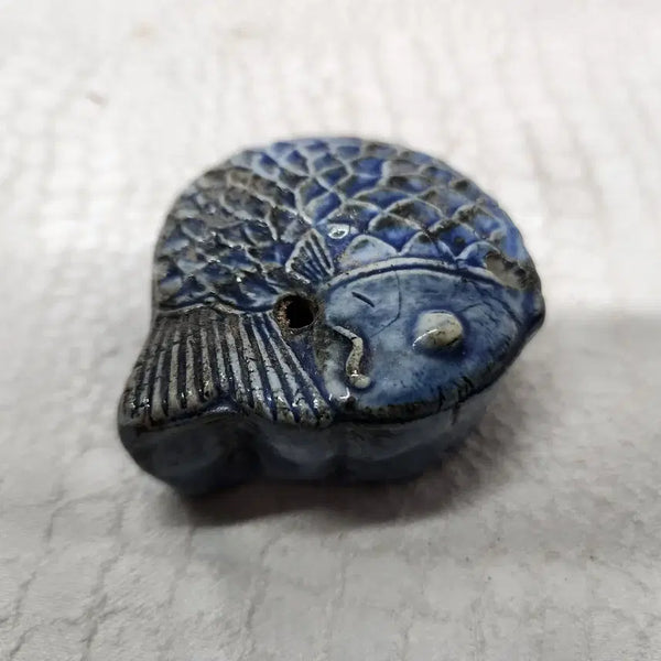 [BUNJANG] Celadon Goryeo Dynasty Crucian Carp Inkstone / 청채 붕어 도자기 백자연적