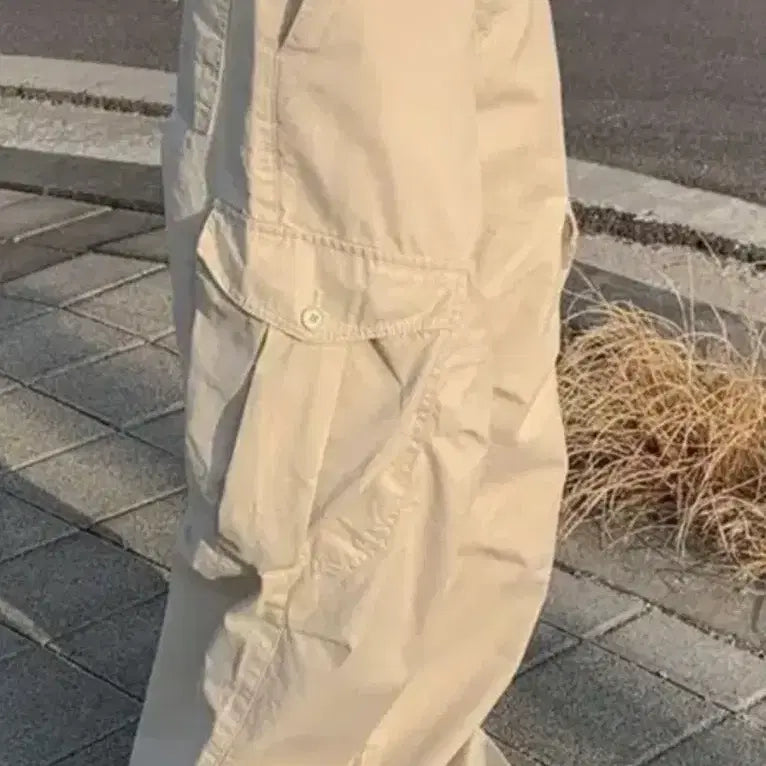 [BUNJANG] OOTD Cargo Pants Beige (S) / ootj 카고팬츠 s