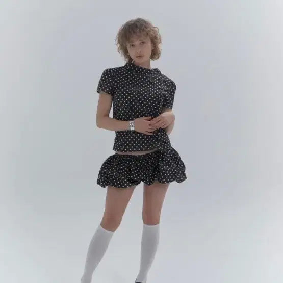 [BUNJANG] KANARI Balloon Shorts Dot Pattern / 카나리 KANARI 벌룬 쇼츠 도트