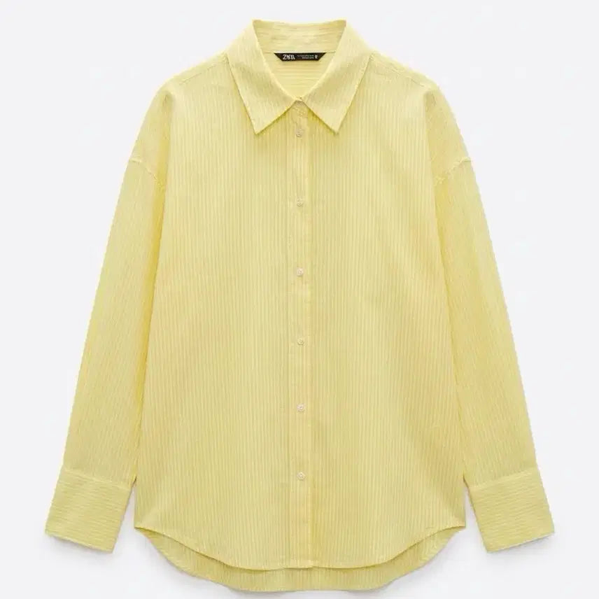 [BUNJANG] Zara Striped Shirt Yellow / 여성M/ 자라 스트라이프 셔츠 옐로우 빈티지킹