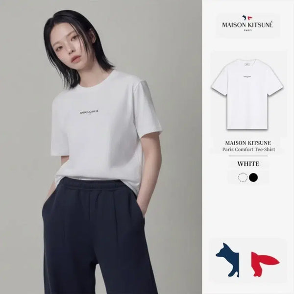 [BUNJANG] Maison Kitsuné Paris Comfort T-Shirt Unisex / [재고1개남음 100%정품] 메종키츠네 파리 컴포트 반팔 남녀공용 새상품 국내매장한정판 최저가