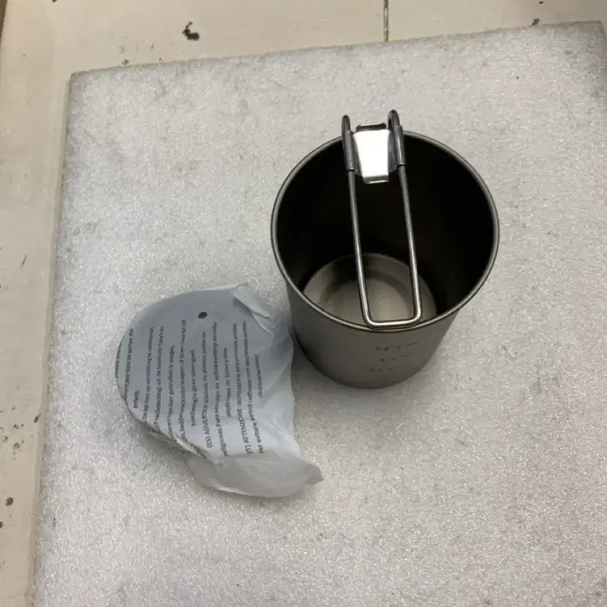 [BUNJANG] Titanium Camping Mug with Lid and Handle / 티타늄 캠핑컵