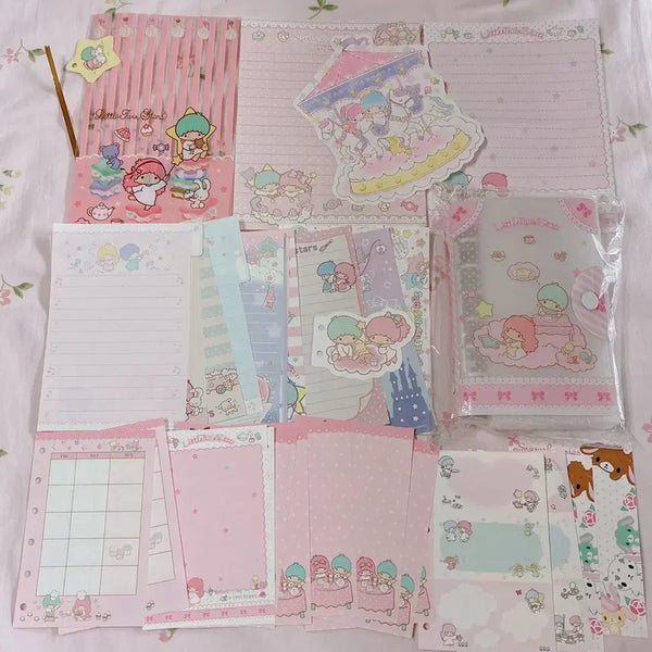 [BUNJANG] Little Twin Stars Kiki Lala Diary and Paper Goods Set / 리틀 트윈스타 키키라라 다이어리 지류