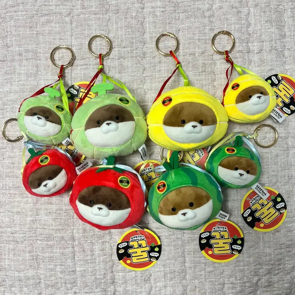 [BUNJANG] Seasonal Fruit Woosoo Woosoo 8cm Keychain Set / [새상품] 일괄 신상 제철과일 우소우소 8cm 키링(4종)