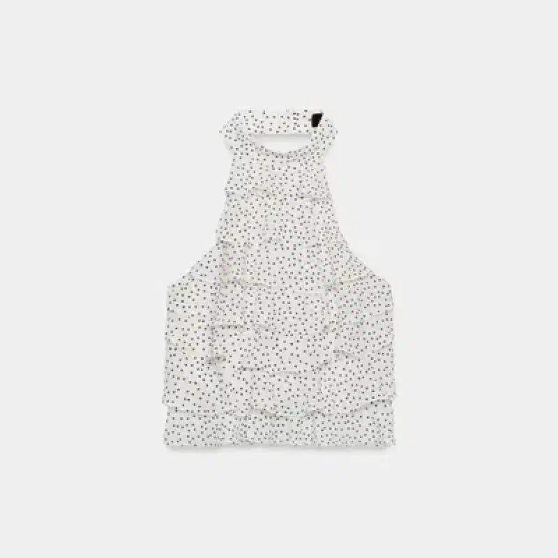 [BUNJANG] ZARA Polka Dot Georgette Halterneck Top XS / 자라 도트 패턴 지오젯 홀터넥 탑 화이트/블랙 XS