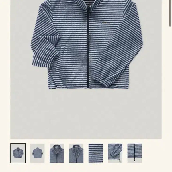 [BUNJANG] Smooth Mood Stripe Fleece / 스무드무드 스트라이프 후리스