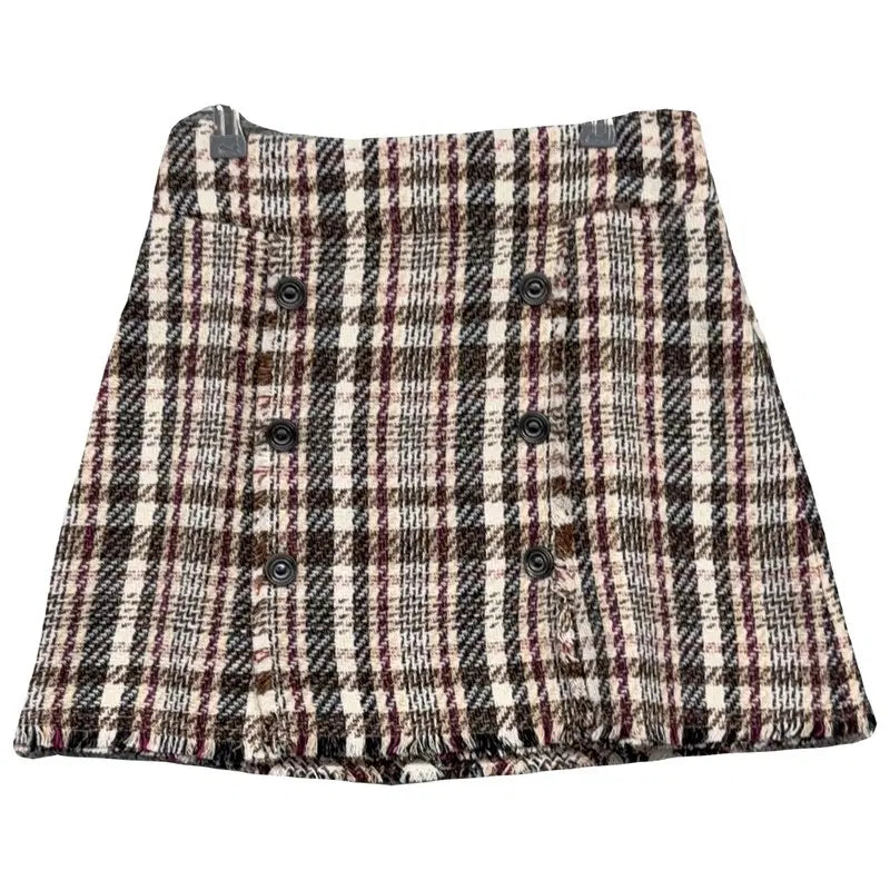 [BUNJANG] Roem Plaid Skirt / 로엠 체크 다채색 스커트 70 - 98
