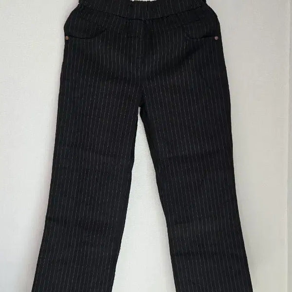 [BUNJANG] Korean Made Spandex Cotton Pants Free Size Black / 국산 배딩 스판 면바지  free 블랙