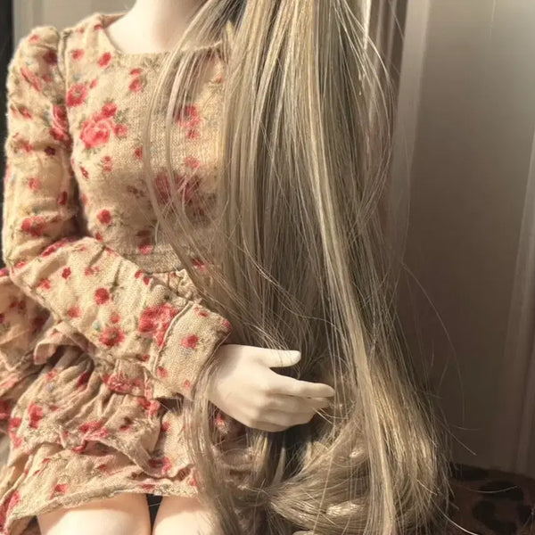 [BUNJANG] MSD Doll Rose Pattern Dress / msd의상 옷 원피스