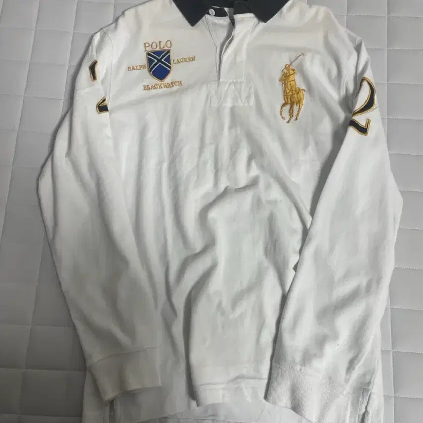 [BUNJANG] Polo Ralph Lauren Long Sleeve Polo Shirt White / 폴로 랄프로렌 긴팔 카라티 화이트